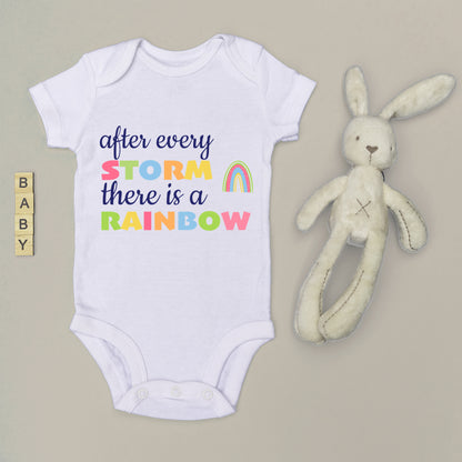 After Every Storm There is a Rainbow Baby Grow Vest