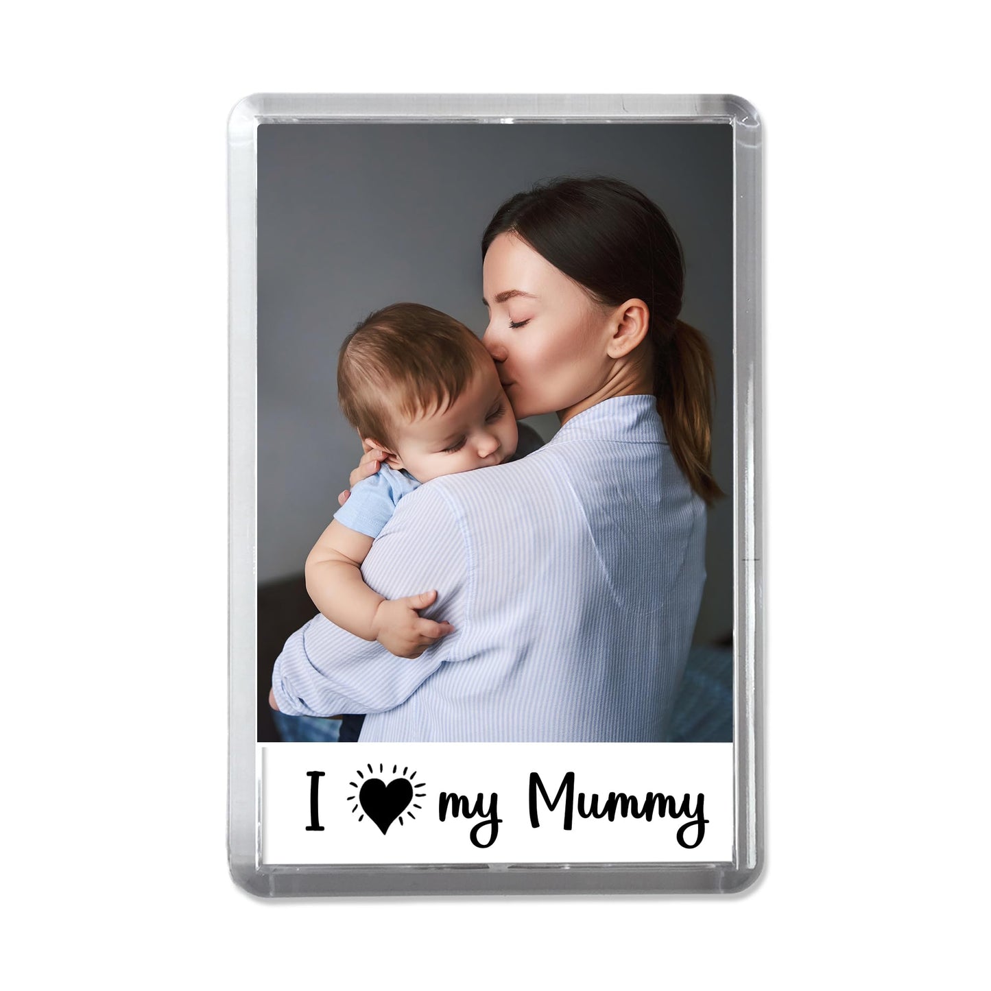 I love my Mummy Magnet - Mother's Day Photo Fridge Magnet - Any photo - Jumbo X Large 70mm x 45mm