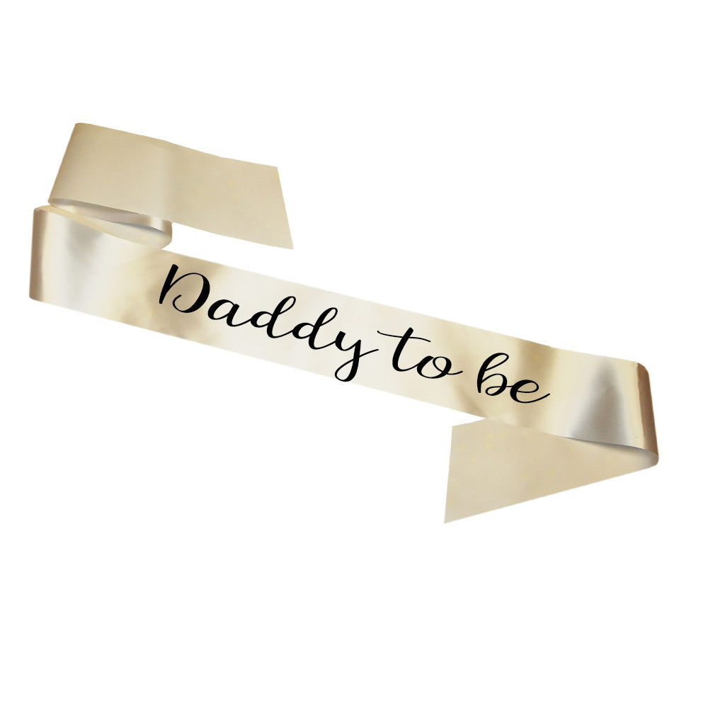 Daddy To Be Sash Baby Shower Gender Reveal Sash - Choose your colour!