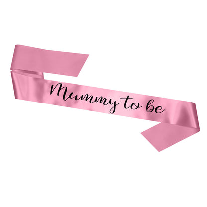 Mummy To Be Sash Baby Shower Gender Reveal Sash - Choose your colour!