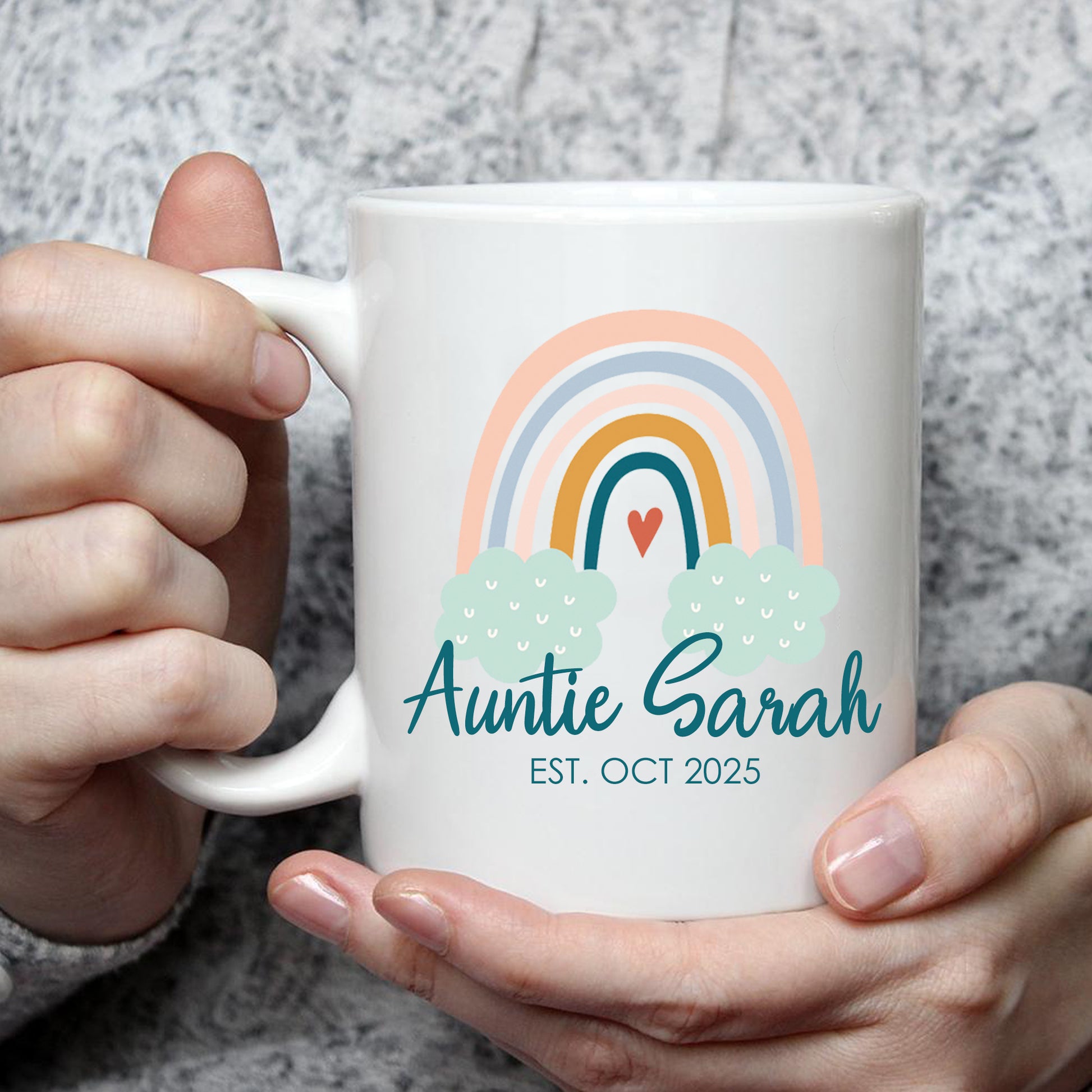 Auntie Rainbow Mug - Add Any Role & Name