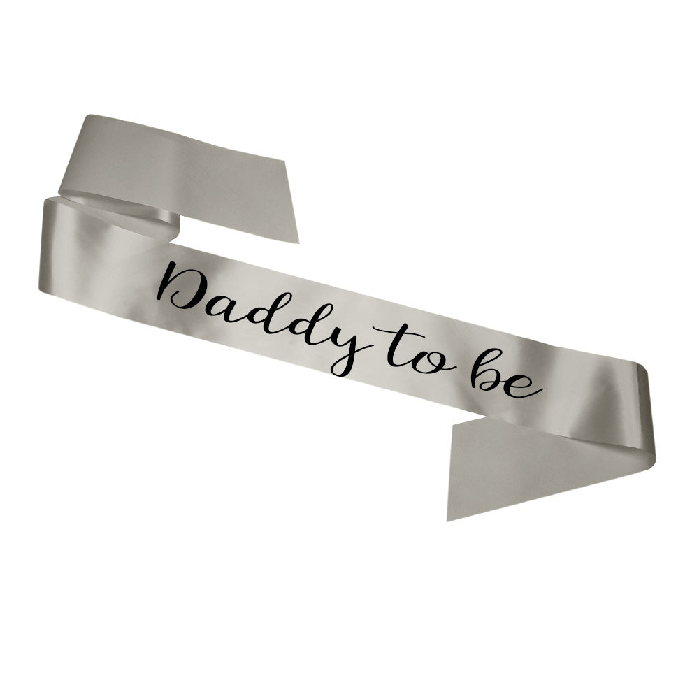 Daddy To Be Sash Baby Shower Gender Reveal Sash - Choose your colour!