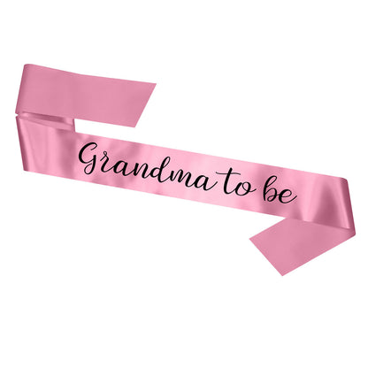 Grandma To Be Sash Baby Shower Gender Reveal Sash - Choose your colour!