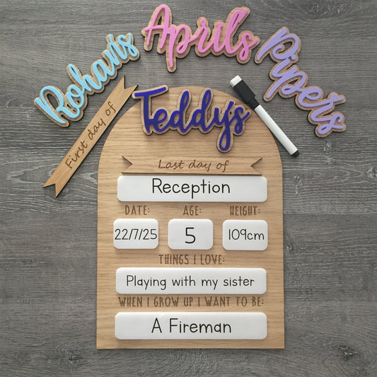 First Day of School Reusable Sign