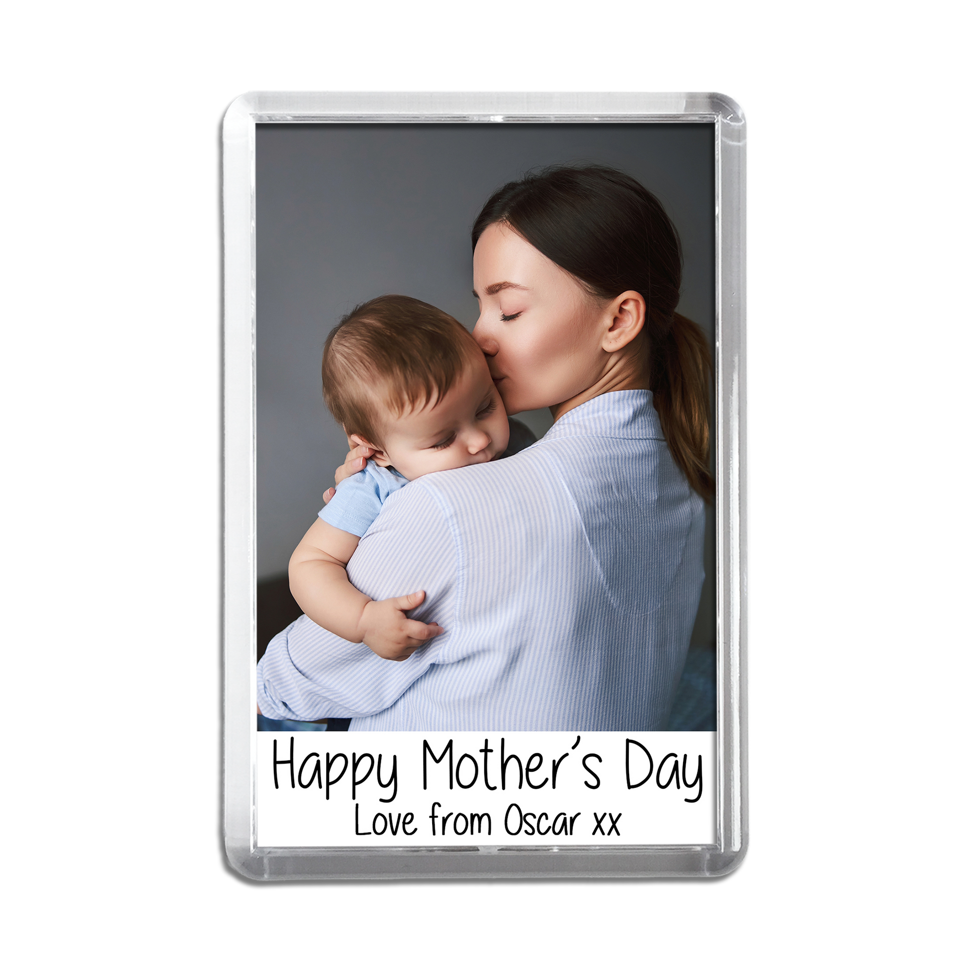 Personalised Happy Mother's Day Magnet - Photo Fridge Magnet - Any photo - Jumbo X Large 70mm x 45mm