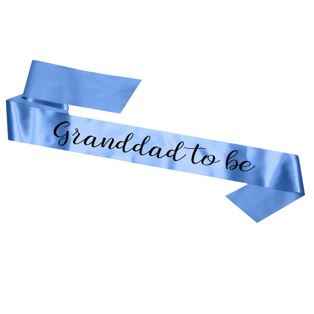 Grandad To Be Sash Baby Shower Gender Reveal Sash - Choose your colour!