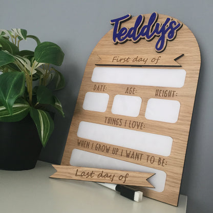 First Day of School Last Day of School / Nursery Reusable Sign