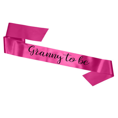 Granny To Be Sash Baby Shower Gender Reveal Sash - Choose your colour!