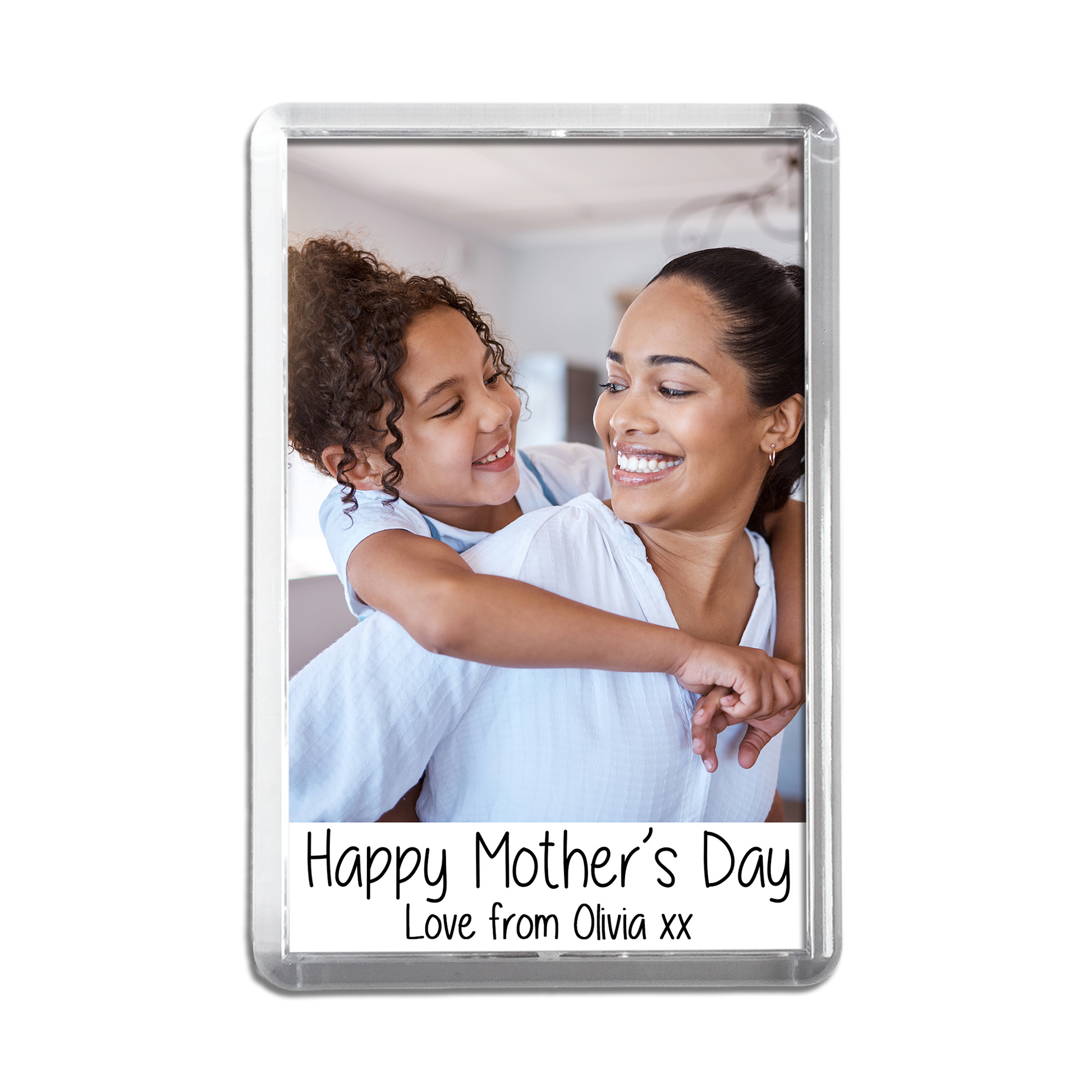 Personalised Happy Mother's Day Magnet - Photo Fridge Magnet - Any photo - Jumbo X Large 70mm x 45mm