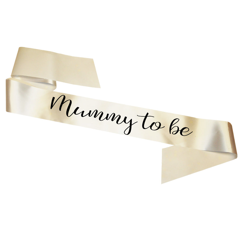 Mummy To Be Sash Baby Shower Gender Reveal Sash - Choose your colour!
