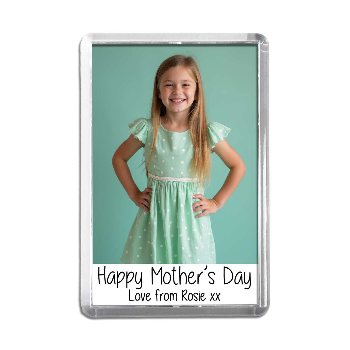 Personalised Happy Mother's Day Magnet - Photo Fridge Magnet - Any photo - Jumbo X Large 70mm x 45mm