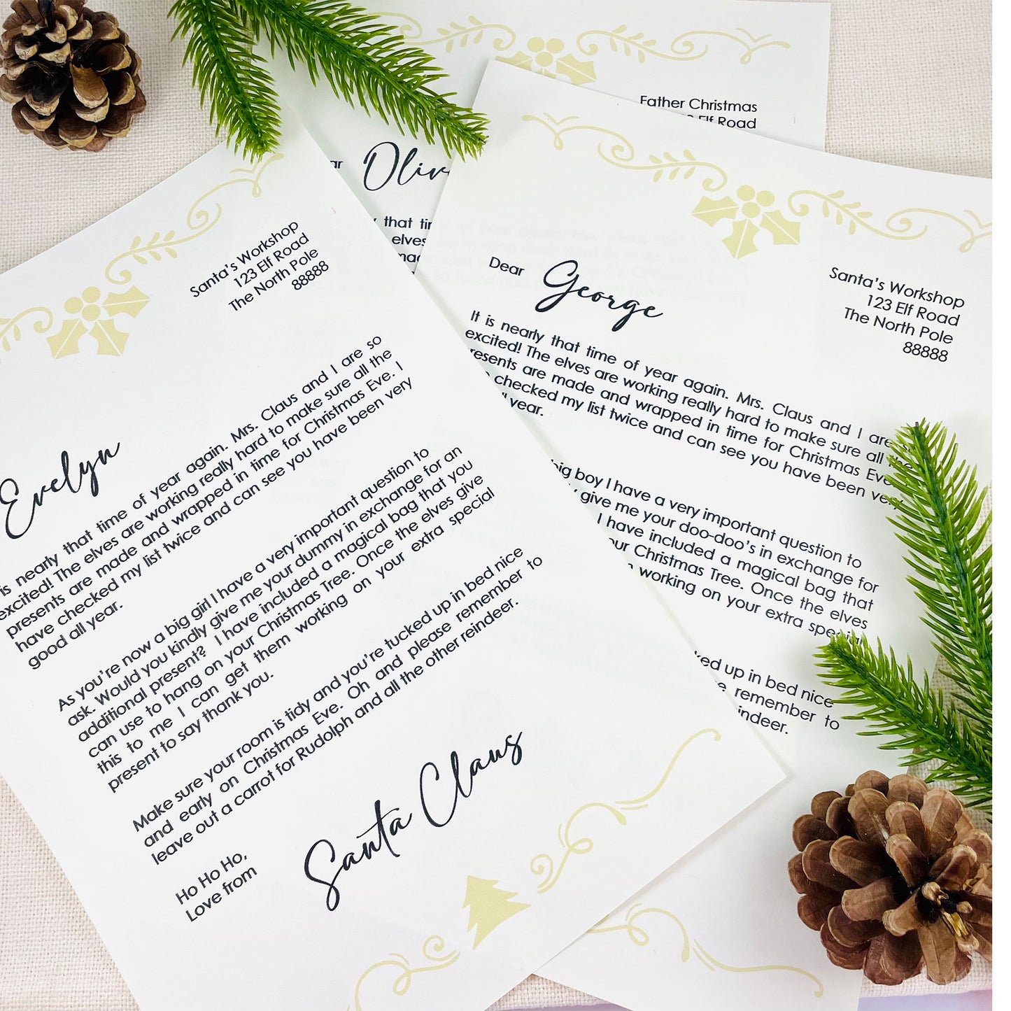 Personalised Santa Dummy Letter (With Envelope & Wax Seal)
