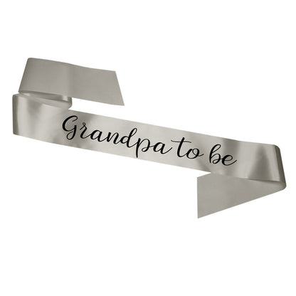 Grandpa To Be Sash Baby Shower Gender Reveal Sash - Choose your colour!