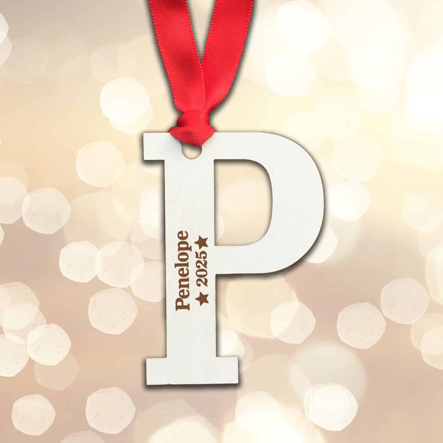Personalised Name and Year  - Perfect Engraved Xmas Gift for Christmas, add any name and year!