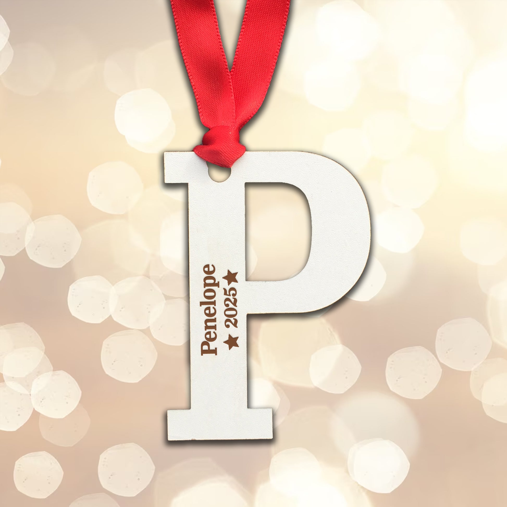 Personalised Name and Year  - Perfect Engraved Xmas Gift for Christmas, add any name and year!
