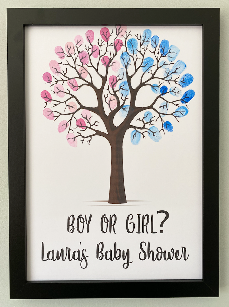 Personalised Boy or Girl Fingerprint Tree
