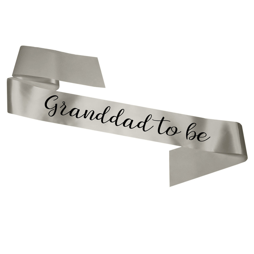 Grandad To Be Sash Baby Shower Gender Reveal Sash - Choose your colour!